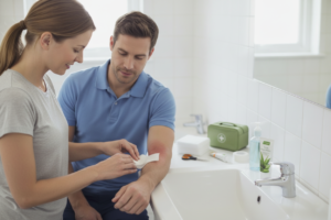 Leia mais sobre o artigo O Passo a Passo Certo para Cuidar de Queimaduras de 1º e 2º Grau em Casa: Como Fazer o Curativo Perfeito e Evitar Infecções Graves