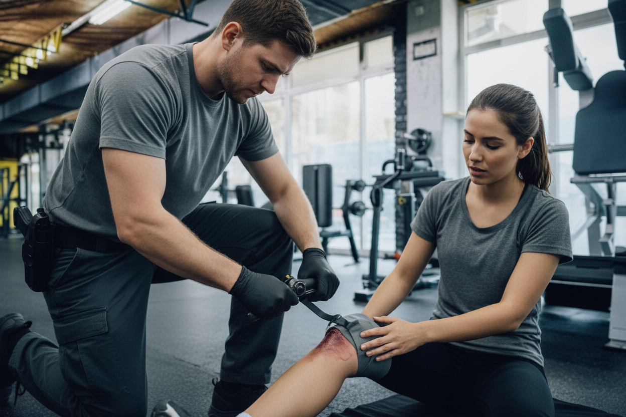 Leia mais sobre o artigo Passo a Passo Urgente Para Estancar Hemorragias Fatais: Como Usar Torniquete Tático e Curativo Compressivo em Segundos